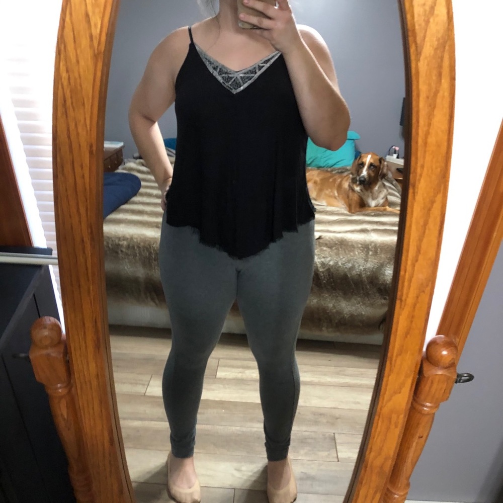 Black tank top